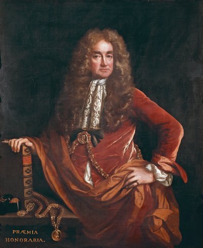 Portrait of Elias Ashmole by John Riley